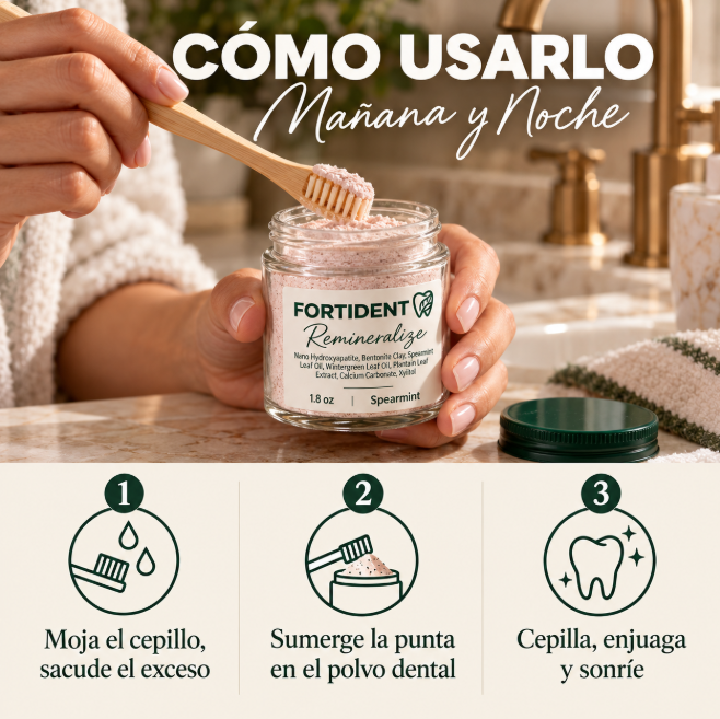 Fortident Polvo Dental Natural
