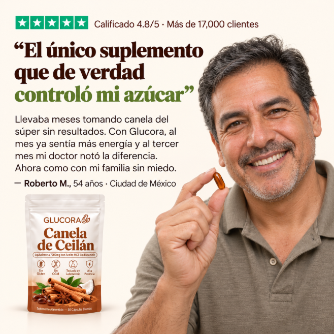 Canela de Ceilán 7200mg con Aceite MCT